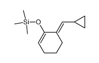 (E)-((6-(cyclopropylmethylene)cyclohex-1-en-1-yl)oxy)trimethylsilane Structure
