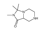 Imidazo[1,5-a]pyrazin-1(5H)-one, hexahydro-2,3,3-trimethyl- (9CI)结构式