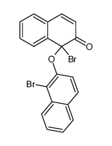 1-bromo-1-(1-bromo-[2]naphthyloxy)-1H-naphthalen-2-one结构式