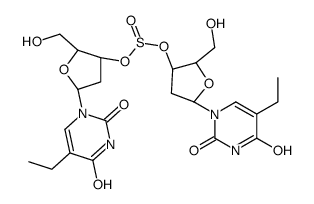 bis[(2R,3S,5R)-5-(5-ethyl-2,4-dioxopyrimidin-1-yl)-2-(hydroxymethyl)oxolan-3-yl] sulfite结构式