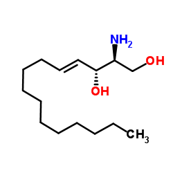 (2S,3R,4E)-2-Amino-4-pentadecene-1,3-diol Structure