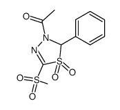 4-acetyl-2-methylsulphonyl-5-phenyl-Δ2-1,3,4-thiadiazoline 1,1-dioxide结构式