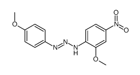 3-(2-methoxy-4-nitrophenyl)-1-(4-methoxyphenyl)triaz-1-ene Structure