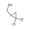 2,2-dichlorocyclopropylmethanethiol结构式