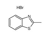 Benzothiazole, 2-methyl-, hydrobromide (8CI,9CI) Structure