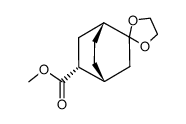 methyl 5-ethylenedioxy-endo-bicyclo(2.2.2)octane-2-carboxylate结构式