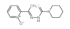 N-[1-(1-hydroxypyridin-2-ylidene)ethylimino]piperidine-1-carbothioamide结构式