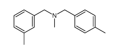 methyl-(3-methyl-benzyl)-(4-methyl-benzyl)-amine结构式