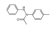 acetic acid-(N'-phenyl-N-p-tolyl-hydrazide) Structure