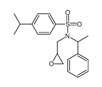 N-(oxiran-2-ylmethyl)-N-(1-phenylethyl)-4-propan-2-ylbenzenesulfonamide结构式