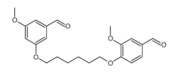 4-[6-(3-formyl-5-methoxyphenoxy)hexoxy]-3-methoxybenzaldehyde Structure