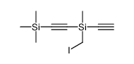 ethynyl-(iodomethyl)-methyl-(2-trimethylsilylethynyl)silane Structure