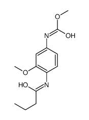 methyl N-[4-(butanoylamino)-3-methoxyphenyl]carbamate Structure