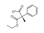 (2S)-3-ethoxy-2-methyl-3-oxo-2-phenylpropanoate结构式