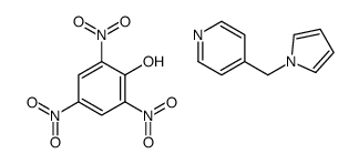 4-(pyrrol-1-ylmethyl)pyridine,2,4,6-trinitrophenol结构式