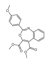 dimethyl 2-(4-methoxyphenyl)-3,1-benzoxazepine-4,5-dicarboxylate Structure