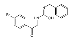 1-benzyl-3-[2-(4-bromophenyl)-2-oxoethyl]urea结构式