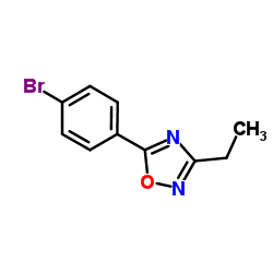 5-(4-Bromophenyl)-3-ethyl-1,2,4-oxadiazole结构式