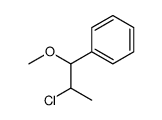 (2-chloro-1-methoxypropyl)benzene Structure