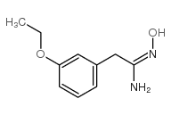 2-(3-ethoxy-phenyl)-n-hydroxy-acetamidine Structure
