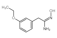 2-(3-ethoxy-phenyl)-n-hydroxy-acetamidine structure