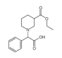 2-(3-ethoxycarbonylpiperidin-1-yl)-2-phenylacetic acid Structure
