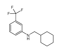CYCLOHEXYLMETHYL-(3-TRIFLUOROMETHYL-PHENYL)-AMINE结构式