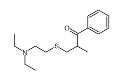 3-[2-(diethylamino)ethylsulfanyl]-2-methyl-1-phenylpropan-1-one结构式