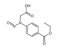 2-(4-ethoxycarbonyl-N-nitrosoanilino)acetic acid结构式