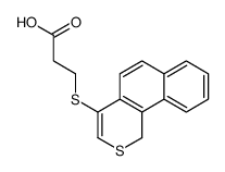 3-(1H-benzo[h]isothiochromen-4-ylsulfanyl)propanoic acid Structure