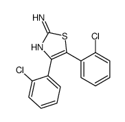 4,5-bis(2-chlorophenyl)-1,3-thiazol-2-amine structure