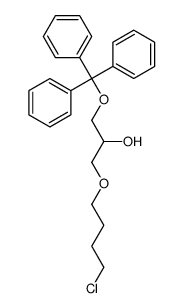 1-(4-chlorobutoxy)-3-trityloxypropan-2-ol结构式