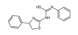 1-phenyl-3-(4-phenyl-4,5-dihydro-1,3-thiazol-2-yl)thiourea Structure