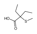 2-Methylmercapto-2-ethyl-buttersaeure结构式