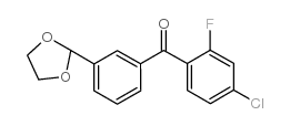 4-CHLORO-3'-(1,3-DIOXOLAN-2-YL)-2-FLUOROBENZOPHENONE picture