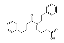 4-[4-phenylbutanoyl(2-phenylethyl)amino]butanoic acid Structure