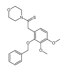 4-(2-(2-benzyloxy-3,4-dimethoxyphenyl)-1-thioxoethyl)morpholine结构式