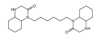 1-[6-(2-oxo-3,4,4a,5,6,7,8,8a-octahydroquinoxalin-1-yl)hexyl]-3,4,4a,5,6,7,8,8a-octahydroquinoxalin-2-one结构式