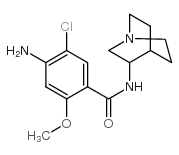 (±)-4-Amino-N-1-azabicyclo[2.2.2]oct-3-yl-5-chloro-2-methoxybenzamidehydrochloride Structure