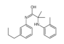 2-methyl-2-(2-methylanilino)-N-(3-propylphenyl)propanamide Structure