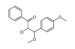 2-chloro-3-methoxy-3-(4-methoxyphenyl)-1-phenylpropan-1-one Structure