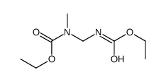 ethyl N-[(ethoxycarbonylamino)methyl]-N-methylcarbamate结构式