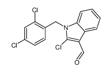 2-chloro-1-[(2,4-dichlorophenyl)methyl]indole-3-carbaldehyde结构式