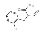 2-[(2-chlorophenyl)methyl]-3-oxo-butanal结构式