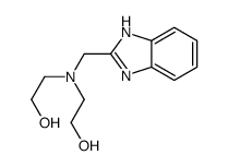 2-[1H-benzimidazol-2-ylmethyl(2-hydroxyethyl)amino]ethanol结构式