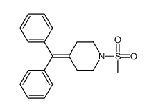 4-benzhydrylidene-1-methylsulfonylpiperidine Structure