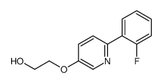 2-[6-(2-fluorophenyl)pyridin-3-yl]oxyethanol Structure