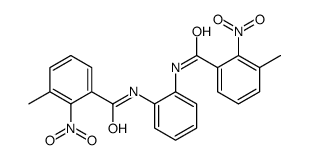3-methyl-N-[2-[(3-methyl-2-nitrobenzoyl)amino]phenyl]-2-nitrobenzamide Structure