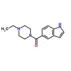 (4-Ethyl-1-piperazinyl)(1H-indol-5-yl)methanone Structure