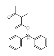 4-diphenylsilyloxy-3-methylpent-4-en-2-one Structure